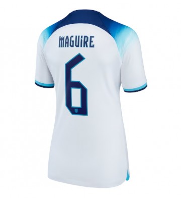 Anglia Harry Maguire #6 Koszulka Podstawowych Kobiety MŚ 2022 Krótki Rękaw
